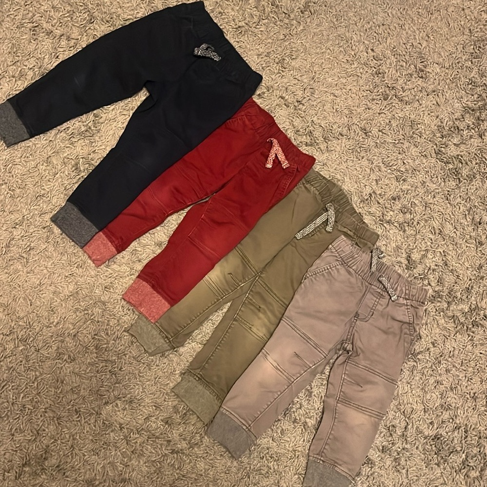 Cat & Jack Bundle jogger pants set Boys 2T and 3T
